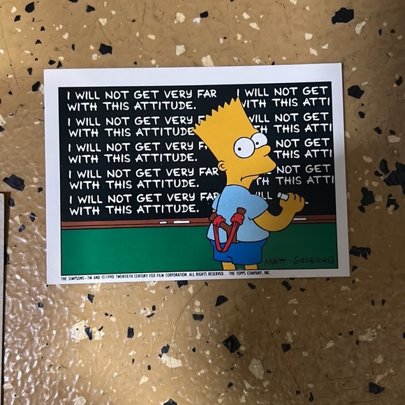 Simpsons Cards, Tiny Figurine, Incense Sticks - Picture 5 of 8